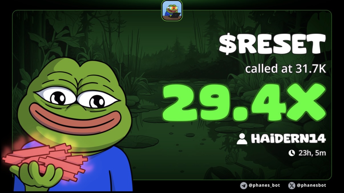 $RESET called at 31.7K — 29.4X return