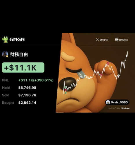 Member win screenshot — +$11.1K +390.61%