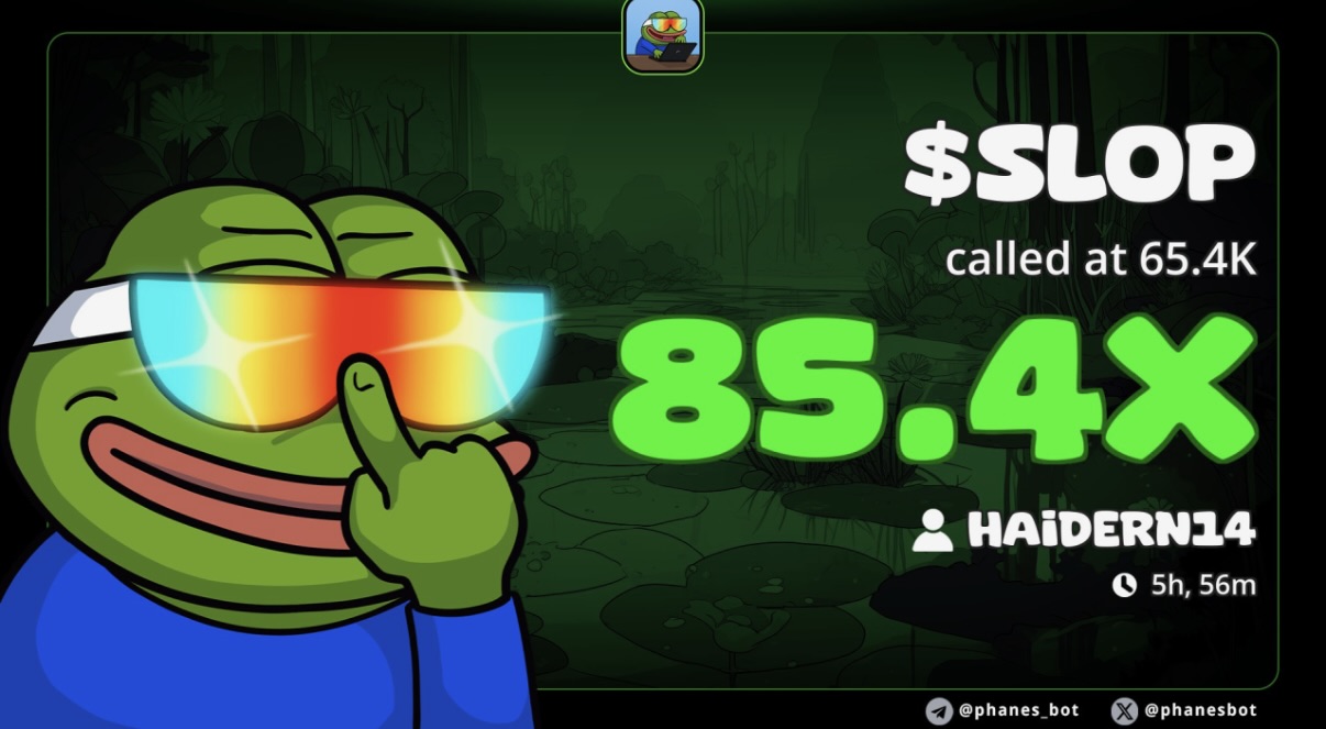 $SLOP called at 65.4K — 85.4X return